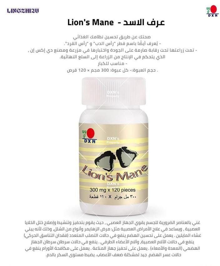 فطر عرف الأسد - Lion's Mane